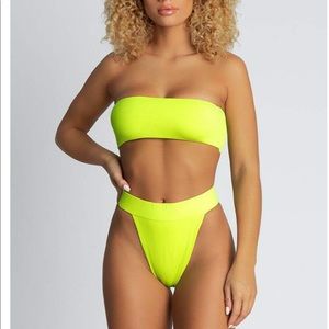 MESHKI neon two piece bikini